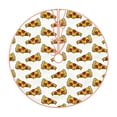 thumbnail image 1 of Salouo Pizza Christmas Tree Skirt 36" Farmhouse Christmas Decorations Snowman Xmas Tree Skirt Tree Mat for Holiday Party Decor, 1 of 8