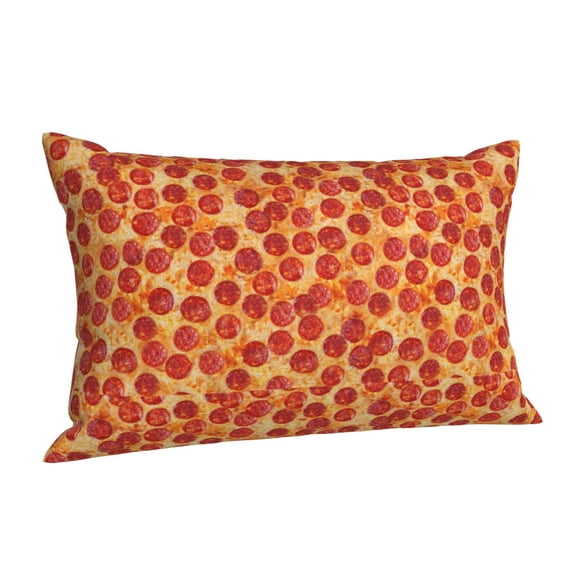 Salouo Pizza Pattern Pillow Cases,1PC Pillow Covers with Envelope Closure Decorative Pillow Case for Bed Couch,Pillows Not Included-16"x24"