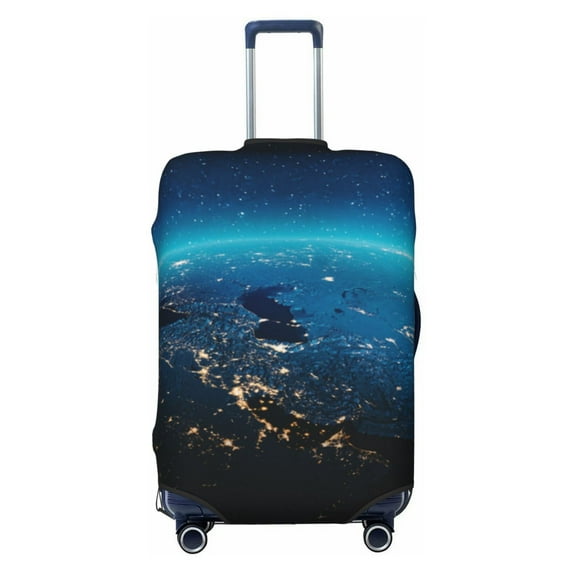 Salouo Planet Earth Pattern Travel Dust-proof Suitcase Cover, Softside Suitcase Protector Luggage Cover Protector for 18-32inch ,Not Included Suitcase