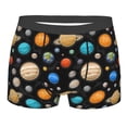 thumbnail image 1 of Salouo Planets In Deep Space Print Men's Boxer Briefs,Breathable Underwear Elastic Waistband Briefs for Men -X-Large, 1 of 8