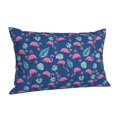 thumbnail image 1 of Salouo Plants And Flamingos Pattern Pillow Cases,1PC Pillow Covers with Envelope Closure Decorative Pillow Case for Bed Couch,Pillows Not Included-16"x24", 1 of 6