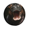 Salouo Playful Baby Hippo Splash Print Spare Tire Cover 1417 inch