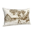 thumbnail image 1 of Salouo Plowed Field With Horses Pattern Pillow Cases,1PC Pillow Covers with Envelope Closure Decorative Pillow Case for Bed Couch,Pillows Not Included-14"x20", 1 of 6