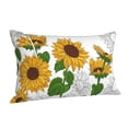 thumbnail image 1 of Salouo Plump Sunflower And Sketch Pattern Pillow Cases,1PC Pillow Covers with Envelope Closure Decorative Pillow Case for Bed Couch,Pillows Not Included-16"x24", 1 of 6