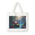 thumbnail image 1 of Salouo Pond Cute Axolotl for Plush Underarm Bag,Soft Tote Bag Ladies Fluffy Shoulder Bag Women Furry Tote Bag Plush Handbag for Autumn and Winter, 1 of 7