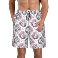 thumbnail image 1 of Salouo Poodle Dog Pattern Swim Trunks for Men,Men's Hawaiian Bathing Suit Swimsuits Quick Dry Swimming Board Shorts Beach Shorts with Pockets-Small, 1 of 6