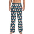 thumbnail image 1 of Salouo Popcorn With Glasses Print Pajama Pants for Men, Lounge Pants Elastic Waistband Casual Men's sleepwear Loungewear Sleep Pajama Pant -Large, 1 of 7