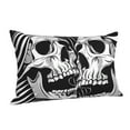 thumbnail image 1 of Salouo Psychedelic Skull Illusion Art Pattern Pillow Cases,1PC Pillow Covers with Envelope Closure Decorative Pillow Case for Bed Couch,Pillows Not Included-20"x30", 1 of 6