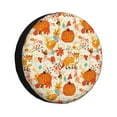 Salouo Pumpkin Fall Pears Print Spare Tire Cover 1417 inch Spare Tire