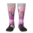 thumbnail image 1 of Salouo Purple And Pink Tulip Bouquet Print Women's Men's Ankle Socks 1-pack Casual Athletic Socks for Unisex Adult Moisture-Wicking Socks for Daily Wear/Running/Sport, 1 of 1