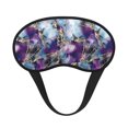 thumbnail image 1 of Salouo Purple Marble Texture Pattern Eye Masks, 1-Pack Sleep Mask Eye Cover Washable Sleeping Eyeshade Block Sleep Shade Cover Light Reduces Traveling Gifts, 1 of 7