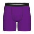 thumbnail image 1 of Salouo Purple Pattern Men's Boxer Briefs, Soft & Breathable Underwear Elastic Waistband Briefs for Men,1-Pack, 1 of 7