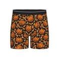 thumbnail image 1 of Salouo Quirky Corn Pumpkin Pattern Men's Boxer Briefs, Soft & Breathable Underwear Elastic Waistband Briefs for Men,1-Pack, 1 of 7