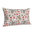 thumbnail image 1 of Salouo Quirky Santa Reindeer Retro Wave Pattern Pillow Cases,1PC Pillow Covers with Envelope Closure Decorative Pillow Case for Bed Couch,Pillows Not Included-14"x20", 1 of 6