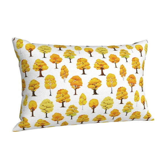 Salouo Qutumn Tree Pattern Pillow Cases,1PC Pillow Covers with Envelope Closure Decorative Pillow Case for Bed Couch,Pillows Not Included-14"x20"