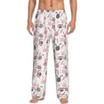 thumbnail image 1 of Salouo Rabbit And Carrot Print Pajama Pants for Men, Lounge Pants Elastic Waistband Casual Men's sleepwear Loungewear Sleep Pajama Pant -Medium, 1 of 7