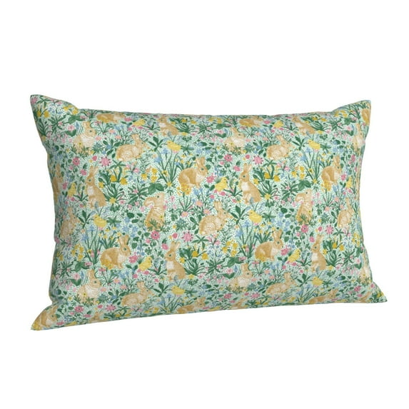 Salouo Rabbit And Chick Pattern Pillow Cases,1PC Pillow Covers with Envelope Closure Decorative Pillow Case for Bed Couch,Pillows Not Included-20"x30"