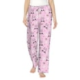 thumbnail image 1 of Salouo Rabbit Face Print Women's Pajama Pants Casual Loose Sweatpants PJs Flowy Pants Drawstring Palazzo for Women Wide Leg Pants Lounge Pajama -Small, 1 of 8