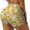 thumbnail image 1 of Salouo Rabbit Hunger Print Women's Athletic Shorts,Booty Shorts Biker Shorts High Waisted Elastic Workout Shorts for Yoga Gym Running Sports-Large, 1 of 8