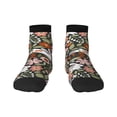 thumbnail image 1 of Salouo Rabbits on Floral Pattern Unisex Middle Tube Socks,Middle-Finger Knee High Socks Over The Calf Tube Stocking Crew Stockings for Women and Men Tube Socks, 1 of 8