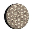 thumbnail image 1 of Salouo Raccoon Print Spare Tire Cover 14-17 inch Spare Tire Protector Universal Tough Tire Wheel Cover for Trailer SUV and Truck-16 inch, 1 of 6