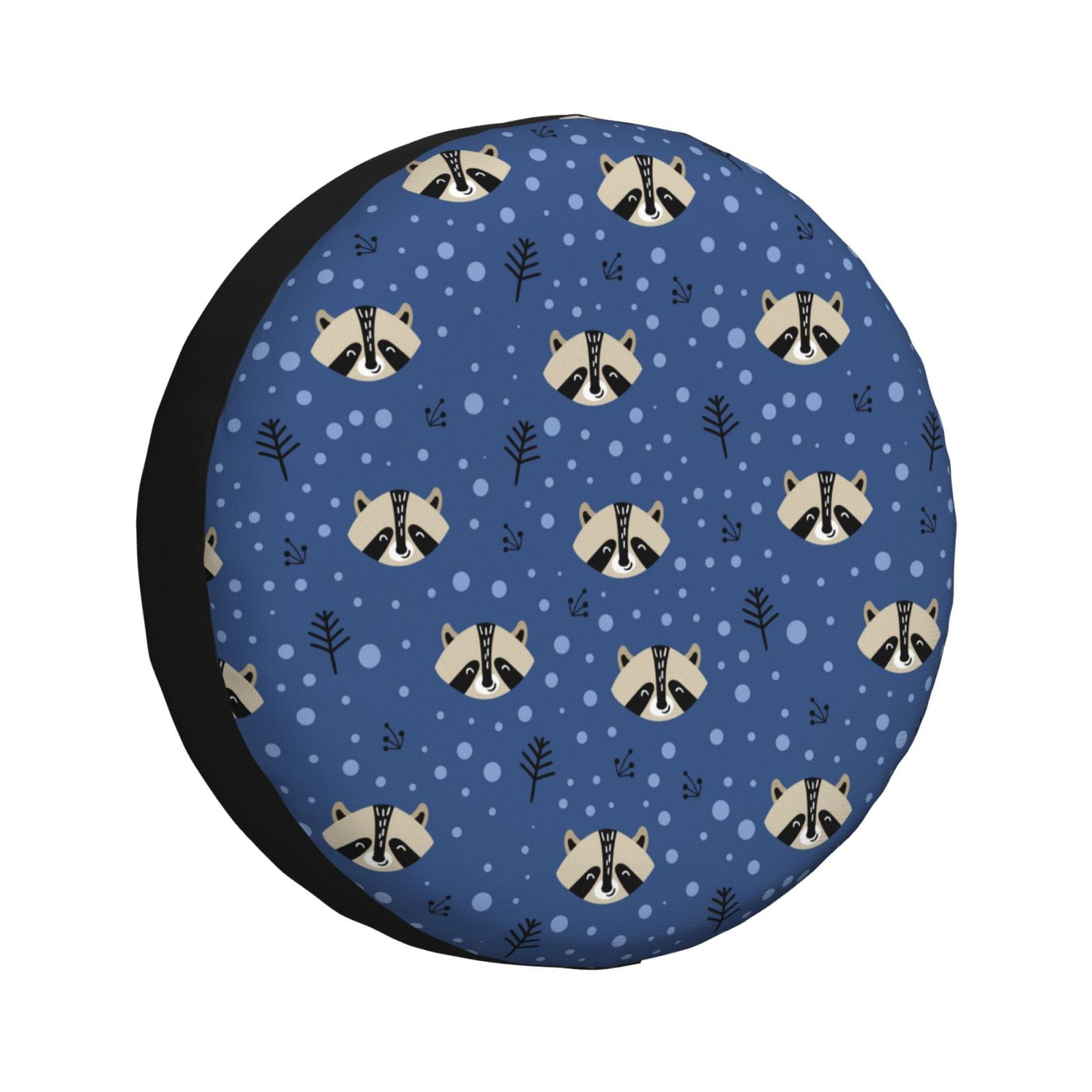 Salouo Raccoon blue point Print Spare Tire Cover 1417 inch Spare Tire