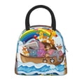 thumbnail image 1 of Salouo Rainbow Animals on Noah's Ark for Insulated Lunch Bag for Women/Men - Leakproof Cooler Tote Bag Organizer - Reusable Lunch Box for Office Picnic Hiking Beach-One Size, 1 of 6
