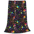 thumbnail image 1 of Salouo Rainbow Jellyfishes Print Bed Blankets,Flannel Blanket Comfortable Air Conditioning Blanket Lightweight Blanket for Sofa Bed Travel & Couch -80"x60", 1 of 8