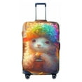 thumbnail image 1 of Salouo Rainbow Lamb Breakfast Pattern Travel Dust-proof Suitcase Cover, Softside Suitcase Protector Luggage Cover Protector for 18-32inch ,Not Included Suitcase, 1 of 8