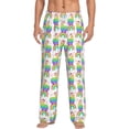 thumbnail image 1 of Salouo Rainbow Llama Print Pajama Pants for Men, Lounge Pants Elastic Waistband Casual Men's sleepwear Loungewear Sleep Pajama Pant -Medium, 1 of 7