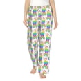 thumbnail image 1 of Salouo Rainbow Llama Print Women's Pajama Pants Casual Loose Sweatpants PJs Flowy Pants Drawstring Palazzo for Women Wide Leg Pants Lounge Pajama -Medium, 1 of 8