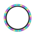thumbnail image 1 of Salouo Rainbow Scales2 Print Elastic Car Steering Wheel Cover - 15'' Non-Slip Car Wheel Cover Protector - Universal Car Accessory for Diverse Cars, 1 of 6