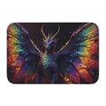 thumbnail image 1 of Salouo Rainbow Wings Majestic Dragon Pattern Outdoor Indoor Sturdy Doormats 16’’×24’’, Anti Fatigue Soft Flannel Thick Door Mat,Non-Slip Rectangle Rug Cushion, 1 of 7