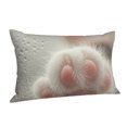 thumbnail image 1 of Salouo Raindrop Kitten Paw Pattern Pillow Cases,1PC Pillow Covers with Envelope Closure Decorative Pillow Case for Bed Couch,Pillows Not Included-16"x24", 1 of 6