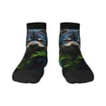 thumbnail image 1 of Salouo Realistic Style Wolf Warrior Pattern Unisex Middle Tube Socks,Middle-Finger Knee High Socks Over The Calf Tube Stocking Crew Stockings for Women and Men Tube Socks, 1 of 8