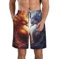thumbnail image 1 of Salouo Red And White Fire Bird Pattern Swim Trunks for Men,Men's Hawaiian Bathing Suit Swimsuits Quick Dry Swimming Board Shorts Beach Shorts with Pockets-XX-Large, 1 of 6