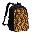 thumbnail image 1 of Salouo Red Black Plaid Sunflower Pattern Extra Large Travel Laptop,Backpack with USB Charging Port College Backpack Business Work Bag Casual Daypack Fits for Men & Women, 1 of 7