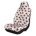 thumbnail image 1 of Salouo Red Ladybugs On Black Dotted Pattern Car Seat Covers,Universal Car Seat Protectors Easy to Install Car Cover Car Accessories Auto/rucks/Van/SUV-2 PCS, 1 of 9
