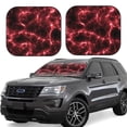 thumbnail image 1 of Salouo Red Line Pattern Car Windshield Sun Shade Foldable | Front Windshield Shade for Sun, Heat and UV Rays | Interior Sun Protection-Medium, 1 of 6
