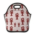 Salouo Red Lobster With Claws for Lunch Tote,Lunch Bag Insulated Lunch