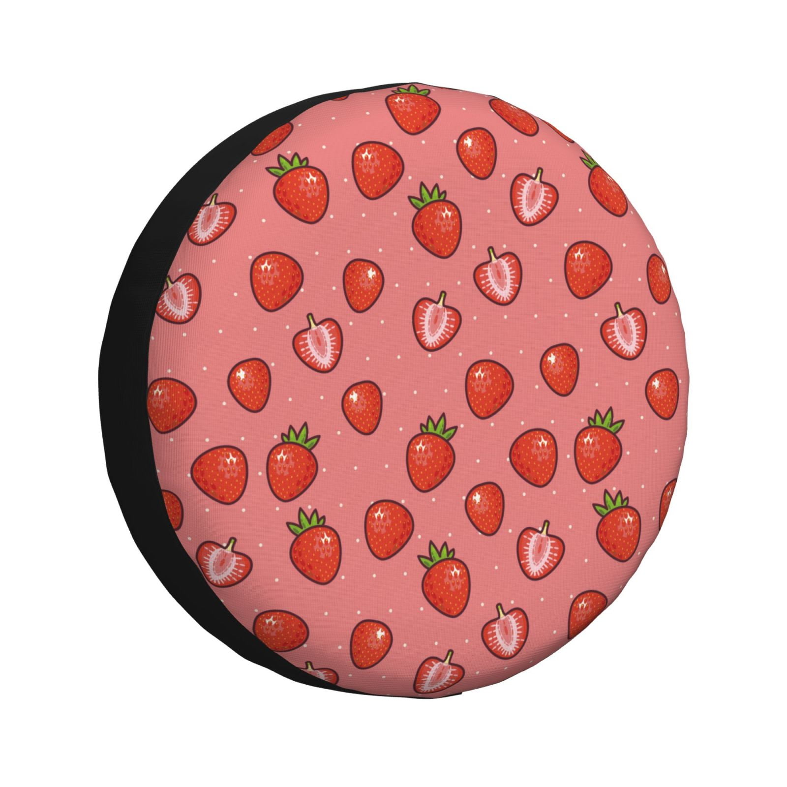 Salouo Red Strawberry Print Spare Tire Cover 1417 inch Spare Tire