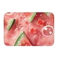thumbnail image 1 of Salouo Refreshing Watermelon Slices Pattern Outdoor Indoor Sturdy Doormats 16’’×24’’, Anti Fatigue Soft Flannel Thick Door Mat,Non-Slip Rectangle Rug Cushion, 1 of 7