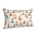 thumbnail image 1 of Salouo Reto Marine Nautical Pattern Pillow Cases,1PC Pillow Covers with Envelope Closure Decorative Pillow Case for Bed Couch,Pillows Not Included-14"x20", 1 of 6
