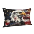 thumbnail image 1 of Salouo Retro American Eagle A Pattern Pillow Cases,1PC Pillow Covers with Envelope Closure Decorative Pillow Case for Bed Couch,Pillows Not Included-14"x20", 1 of 6