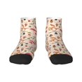 thumbnail image 1 of Salouo Retro Autum Mushrooms Pattern Unisex Middle Tube Socks,Middle-Finger Knee High Socks Over The Calf Tube Stocking Crew Stockings for Women and Men Tube Socks, 1 of 8