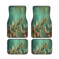 thumbnail image 1 of Salouo Retro Birds for Car Floor Mat Set of 4–Car Carpet Mats - Car Mats with Anti-Slip Backing & Driver Heel Pad Universal Fit for Cars, Trucks, SUVs, and Vans, 1 of 6