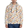 thumbnail image 1 of Salouo Retro Floral Pattern Men's Fall Hoodie Sweatshirt,Sport Hoodie with Pockets for Men Pullover Casual Hooded Sweatshirt-X-Large, 1 of 7