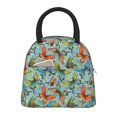 thumbnail image 1 of Salouo Retro Flying Butterflies for Insulated Lunch Bag for Women/Men - Leakproof Cooler Tote Bag Organizer - Reusable Lunch Box for Office Picnic Hiking Beach-One Size, 1 of 6