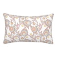 thumbnail image 1 of Salouo Retro Hippie Groovy Easter bunny Print Print Pillow Case Cover,Wrinkle-Free Bed Pillow Cover Pack of 1 Home Decor Fade-Resistant and Stain-Resistant ,Pillows Not Included-20"x30", 1 of 6