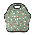 Salouo Retro Hippie Groovy Mushroom for Lunch Tote,Lunch Bag Insulated